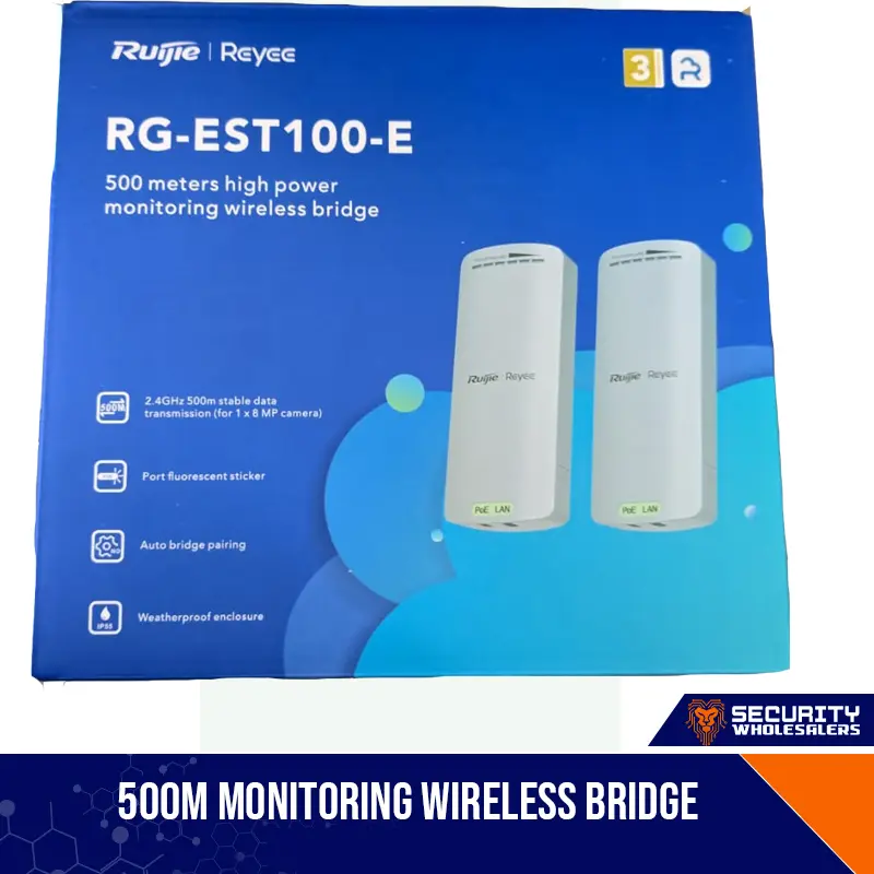 RUIJIE 500 Meters High power Monitoring Wireless Bridge (weatherproof)