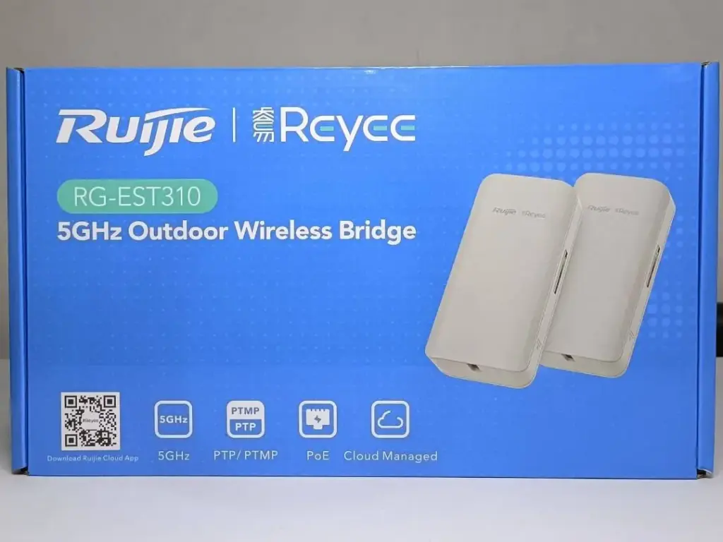 RUIJIE Dual-stream 802.11ac 1KM Wireless Bridge,5GHz