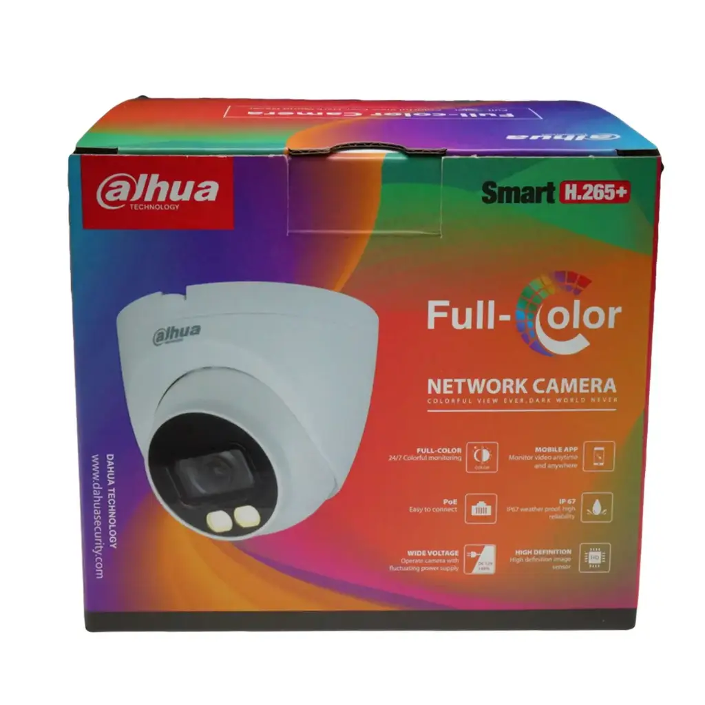 DAHUA 4MP built in Mic  WizColor Fixed-focal Eyeball WizSense Network Dome Camera