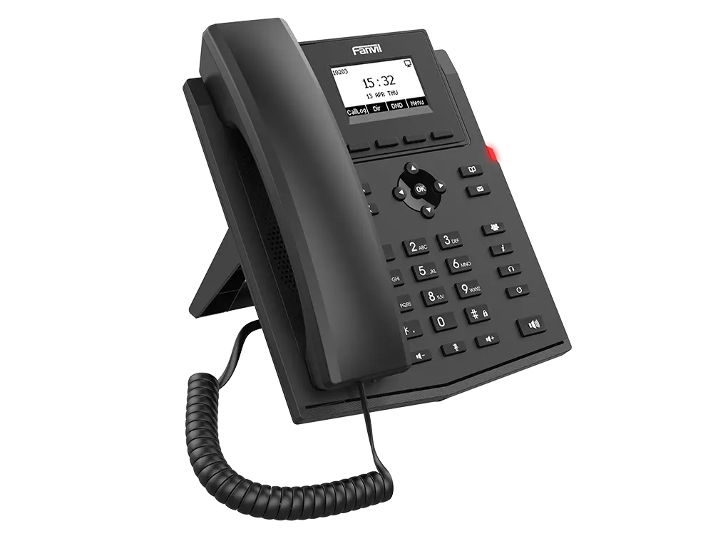FANVIL 2.3 INCH 128*48 PIXEL DOT-MATRIX DISPLAY SUPPORTING 2 SIP LINES AND LOCAL 6PARTY CONFERENCING WITH POE