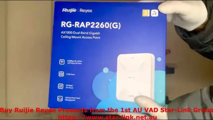 RUIJIE CEILING MOUNT ACCESS POINT AX1800 DUAL-BAND GIGABIT (MESH) WIFI 6
