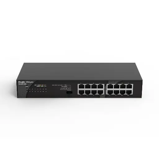 [RG-ES116G] RUIJIE16-port 10/100/1000Mbps Gigabit Speed Unmanaged Non-PoE Desktop Switch