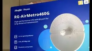 [RG-AIRMETRO460G] RUIJIE AirMetro Series Wireless Bridges, PTP Max. 15 km Working Distance, PTMP Easy Pairing All in 30 sec, 24 V Passive PoE IP65, 6 kV Surge Protection and ±24 kV ESD against Harsh Environment, 220.32 km/h (137 mph) Wind Survivability, All-in-one Cloud Management Simplifies the User Journey