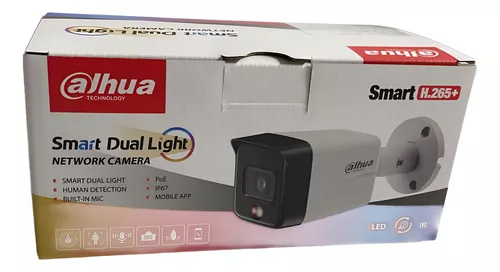 [DH-IPC-HFW1839TC-A-IL] DAHUA 8MP Built in Mic. Entry Smart Dual Light Fixed-focal Bullet Network Camera