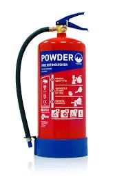 [Fire Extinguisher 9KG Powder] Dry Powder 9KG fire extinguishers are highly effective and truly multi-purpose. With some impressive fire ratings,
