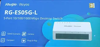 [RG-ES05G-L] RUIJIE 5-Port 10/100/1000 Mbps Unmanaged Non-PoE Switch